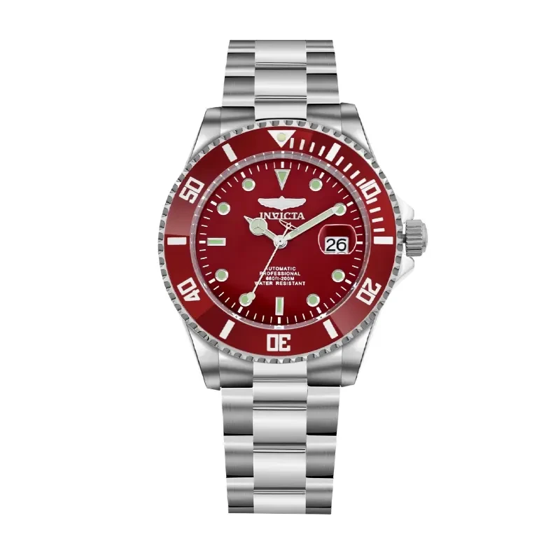 Invicta Pro Diver Red Dial Automatic Trendy Men's Watch- 35722